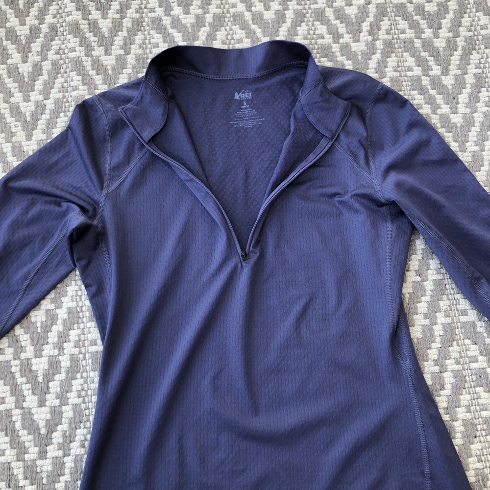 REI lightweight base layer half-zip top  women's size Small - Picture 3 of 10